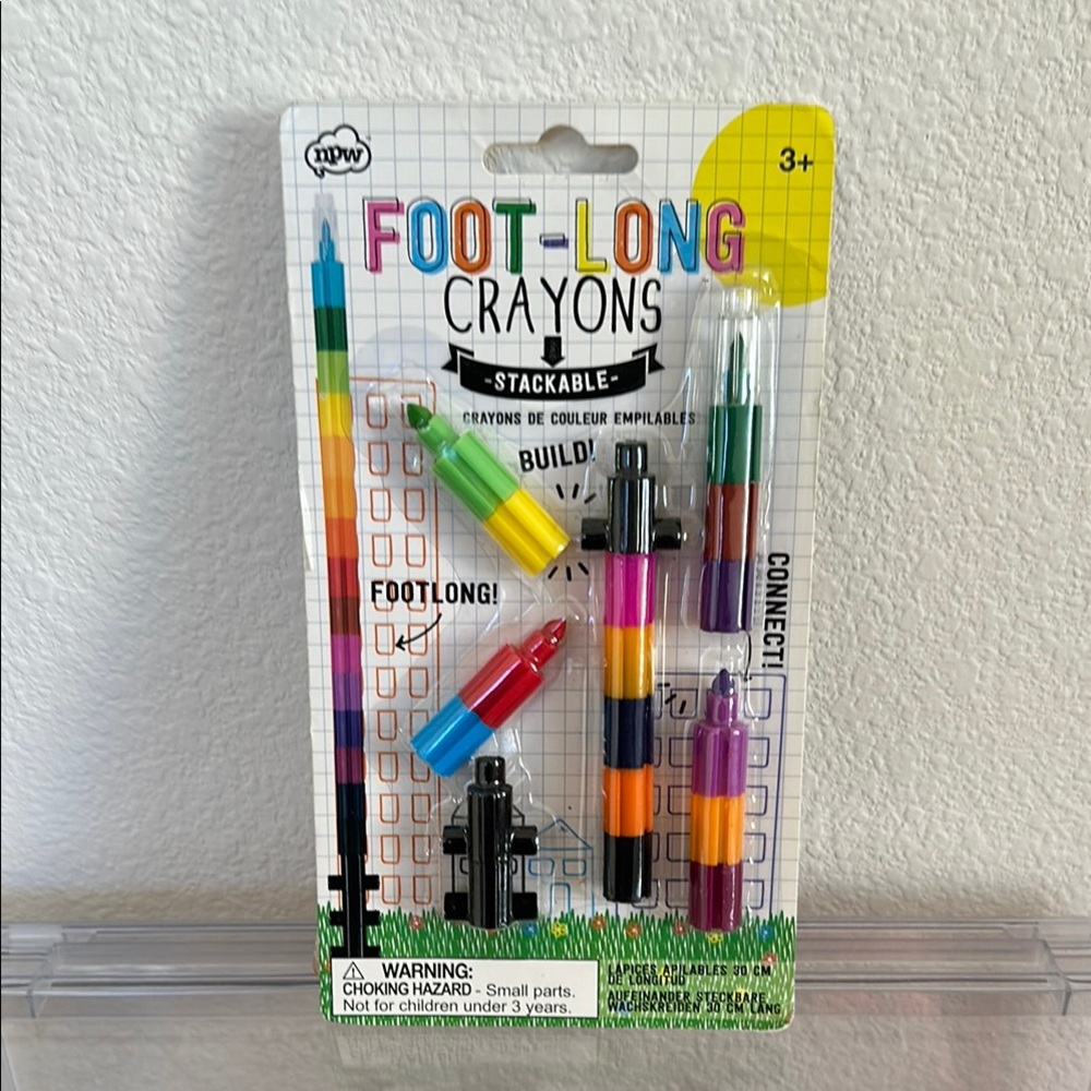 NPW Foot-Long Stackable Crayons